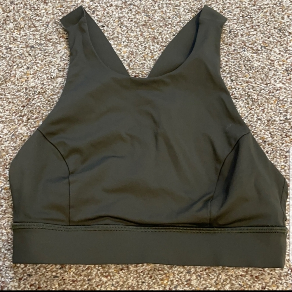 Lululemon olive green bra